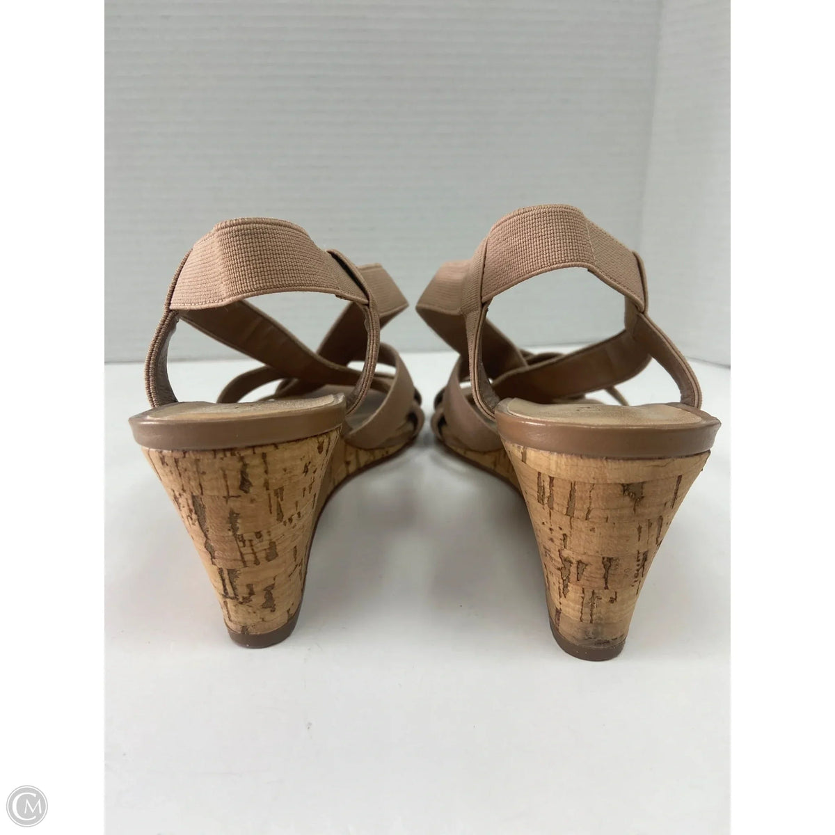 Shoes Heels Wedge By Talbots In Tan, Size: 7.5