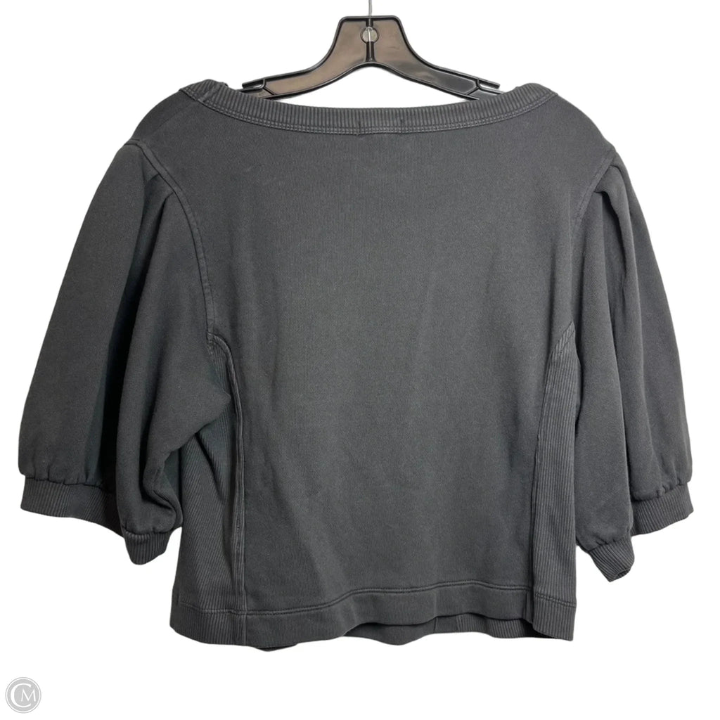 Top Short Sleeve By Aerie In Black, Size: L