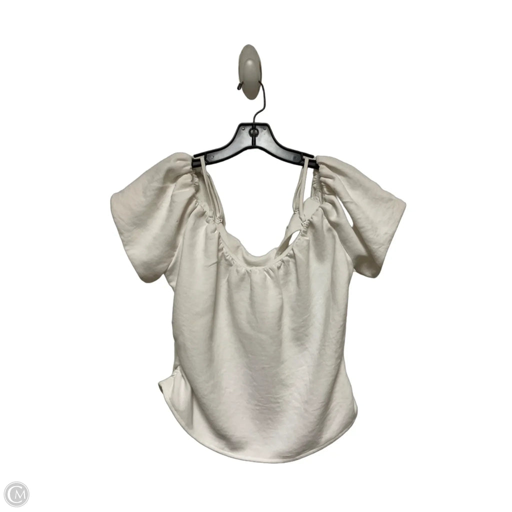 Top Short Sleeve By A New Day In White, Size: M