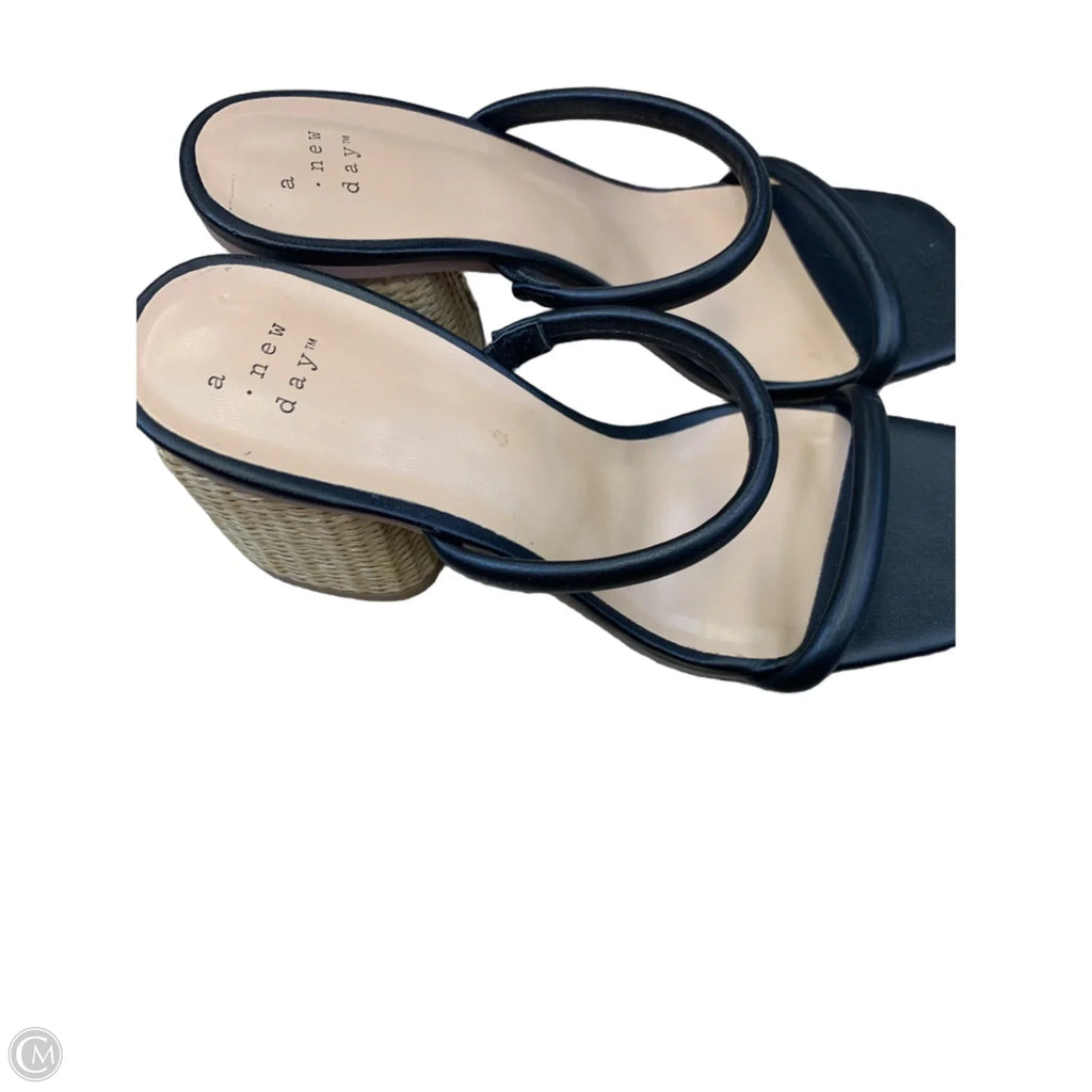 Shoes Heels Block By A New Day In Black & Tan, Size: 7.5