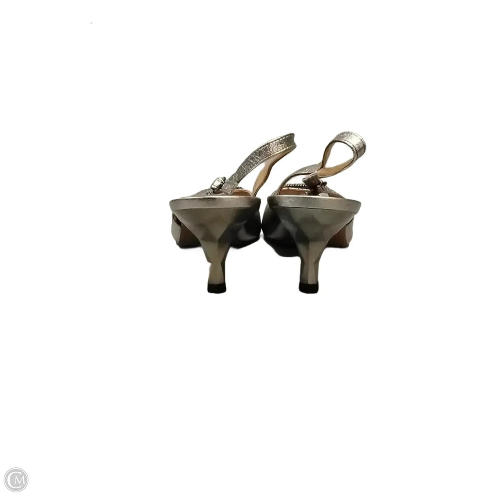 Shoes Heels Kitten By J Renee In Silver, Size: 11