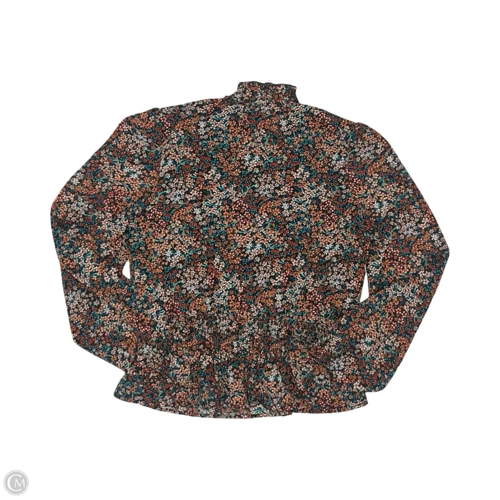 Blouse Long Sleeve By Japna In Floral Print, Size: S