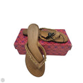 Sandals Designer By Tory Burch In Brown & Gold, Size: 7.5