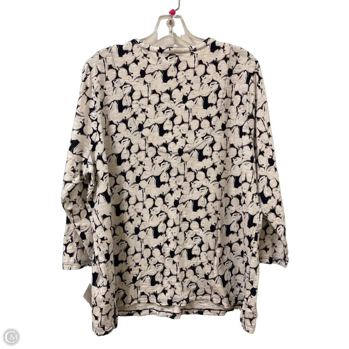 Top Long Sleeve By Chicos In Navy, Size: Xl