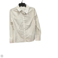 Blouse Long Sleeve By Express In White, Size: M