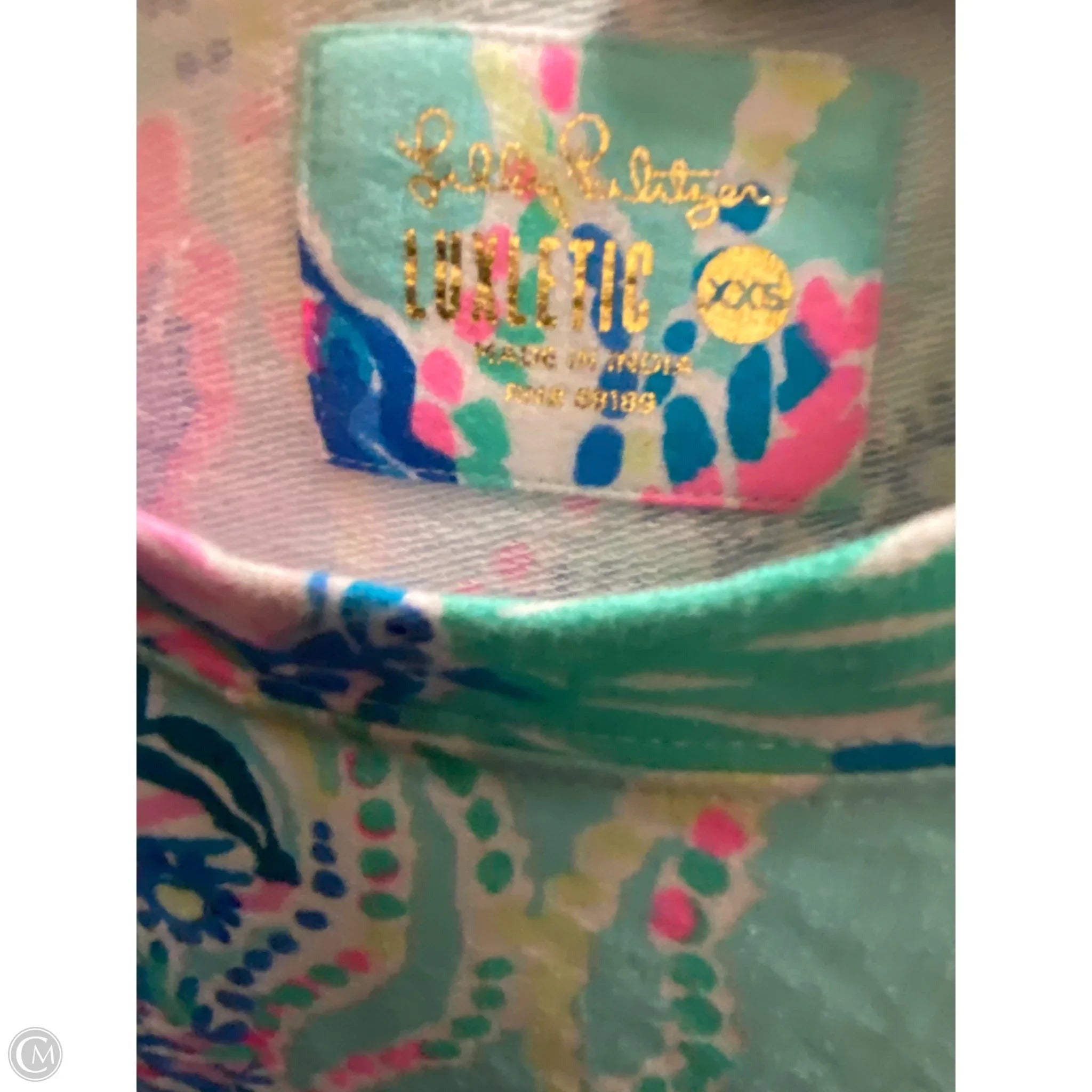 Top Long Sleeve Designer By Lilly Pulitzer In Teal, Size: Xxs