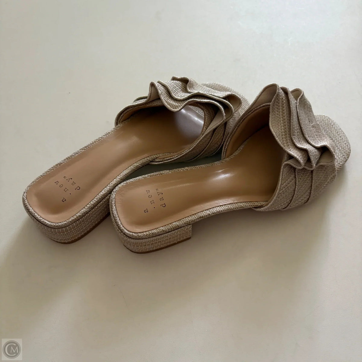 Sandals Flats By A New Day In Beige, Size: 6.5