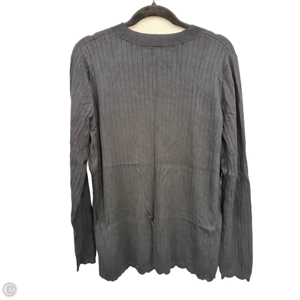 Top Long Sleeve By 41 Hawthorn In Black, Size: 2x