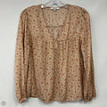 Top Long Sleeve By Madewell In Floral Print, Size: M