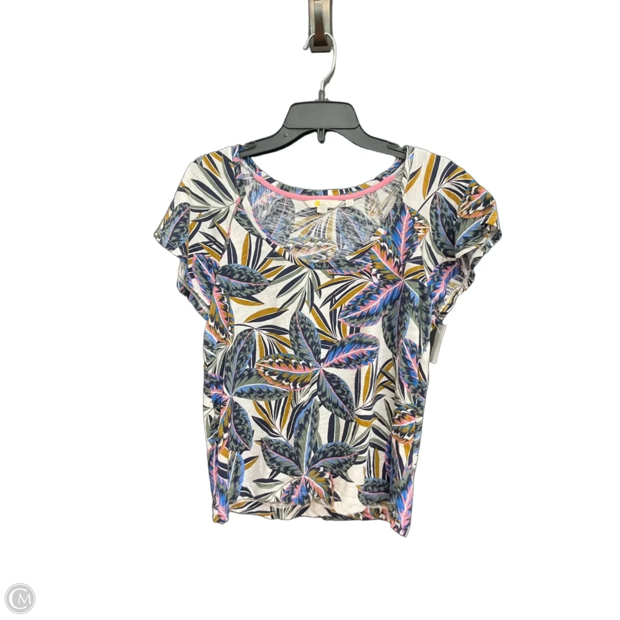 Top Short Sleeve By Boden In Floral Print, Size: M