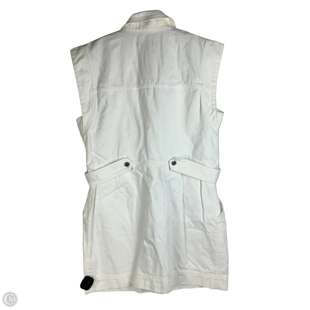 Dress Casual Short By Veronica Beard In White Denim, Size: 14