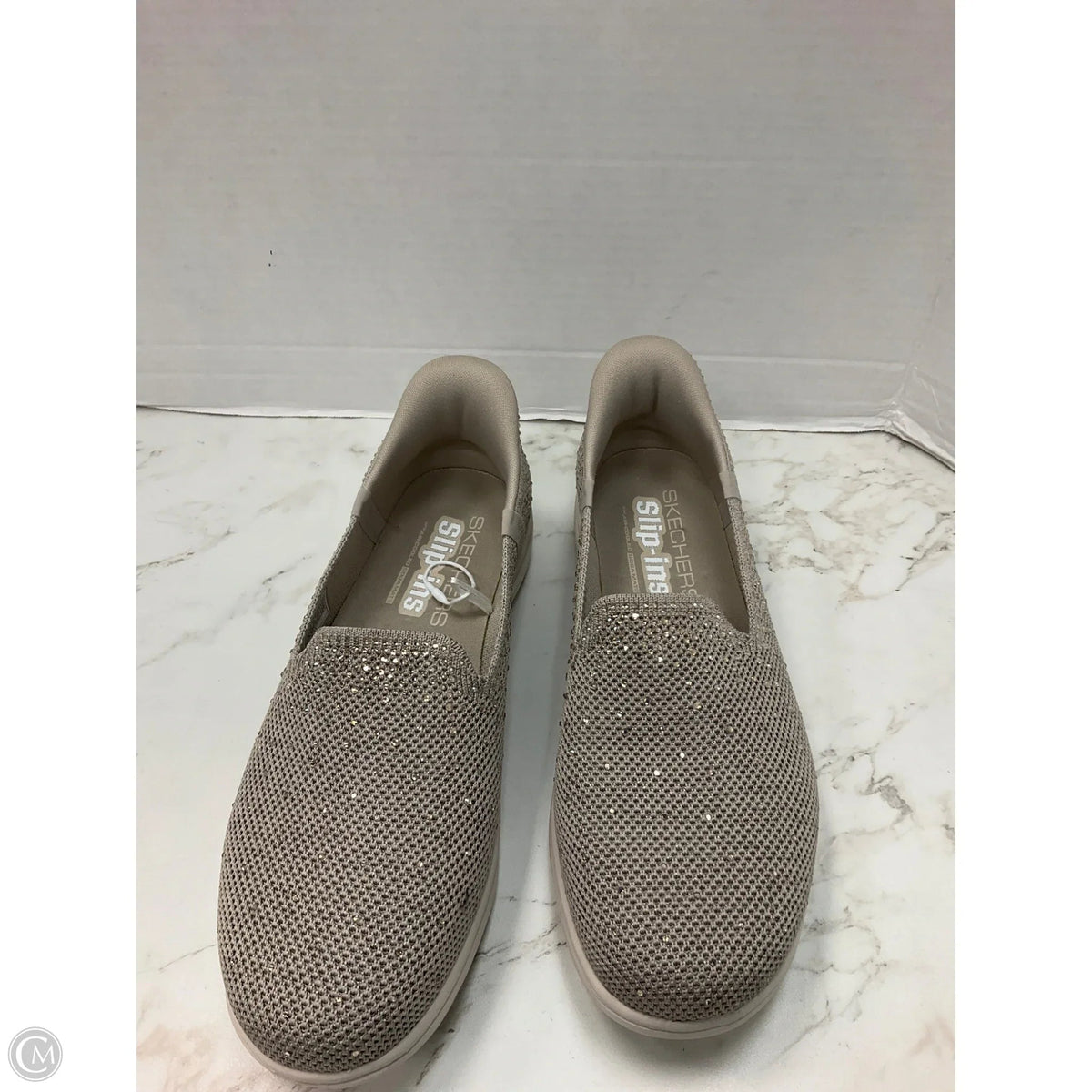 Shoes Athletic By Skechers In Tan, Size: 9