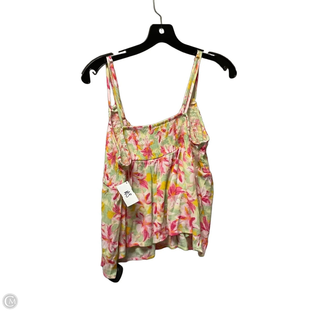 Top Sleeveless By No Barriers In Floral Print, Size: Xl