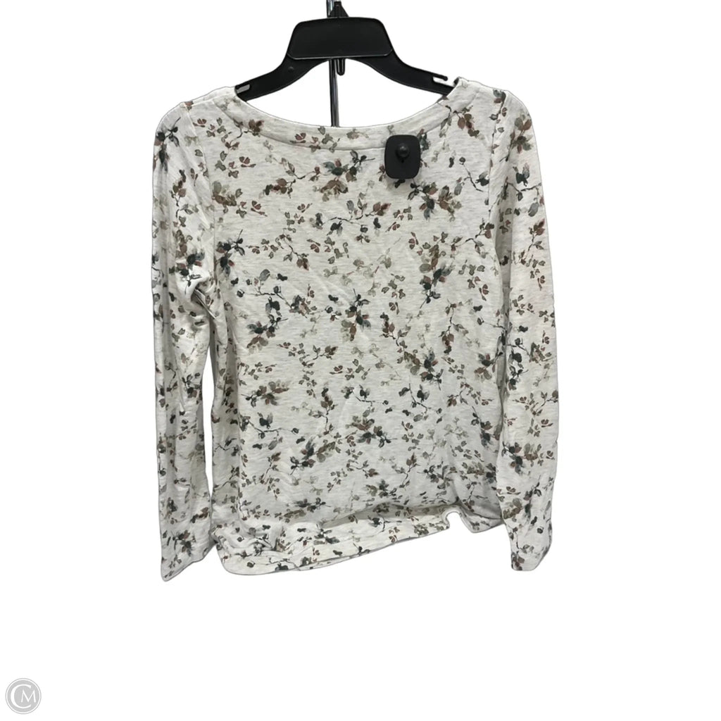 Top Long Sleeve By J. Jill In Floral Print, Size: Xs