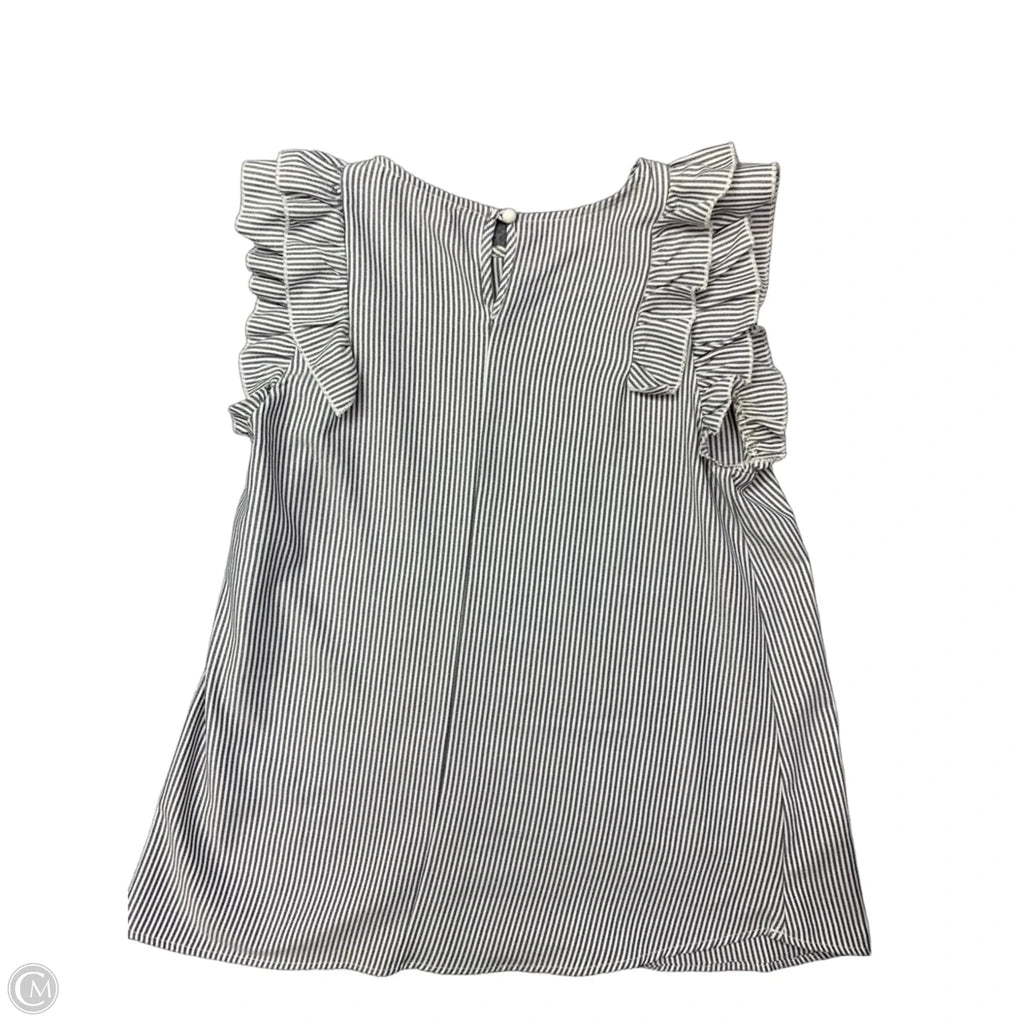Top Short Sleeve By Hailey & Co In Striped Pattern, Size: S