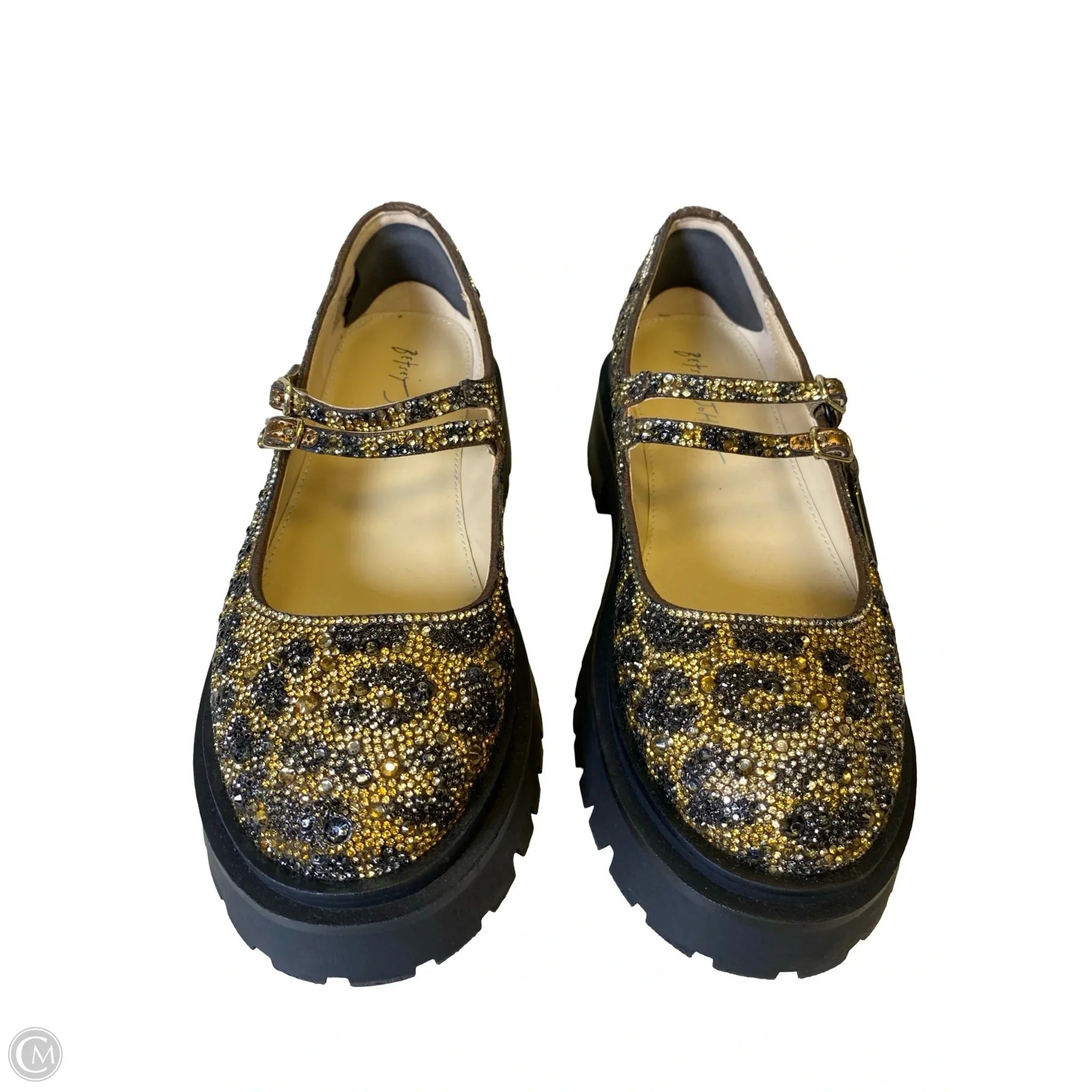 Shoes Heels Platform By Betsey Johnson In Animal Print, Size: 8.5