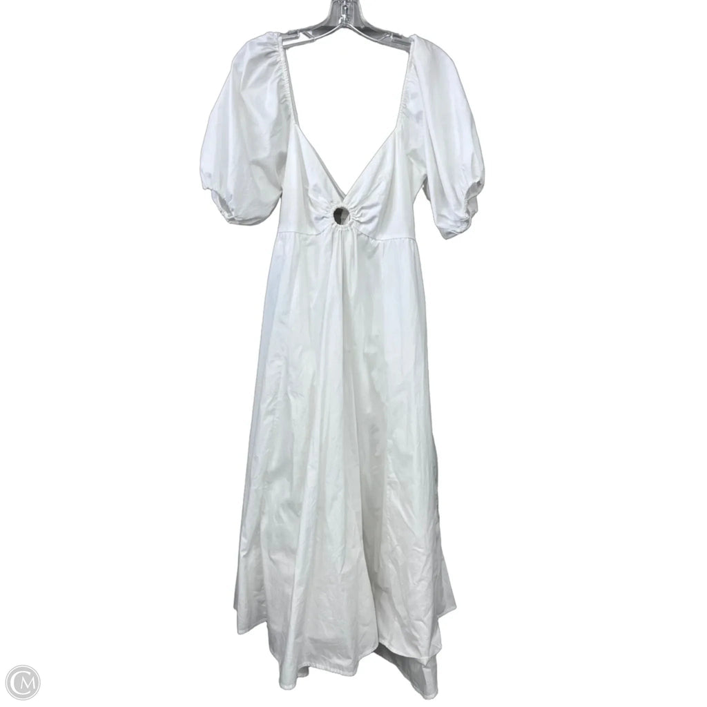 Dress Casual Maxi By Abercrombie And Fitch In White, Size: L