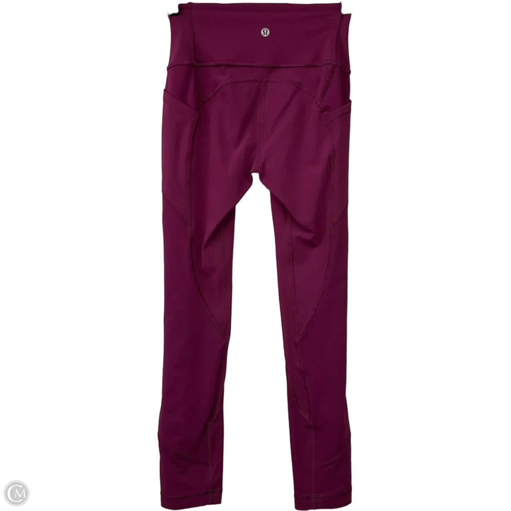 Athletic Leggings By Lululemon In Purple, Size: 2