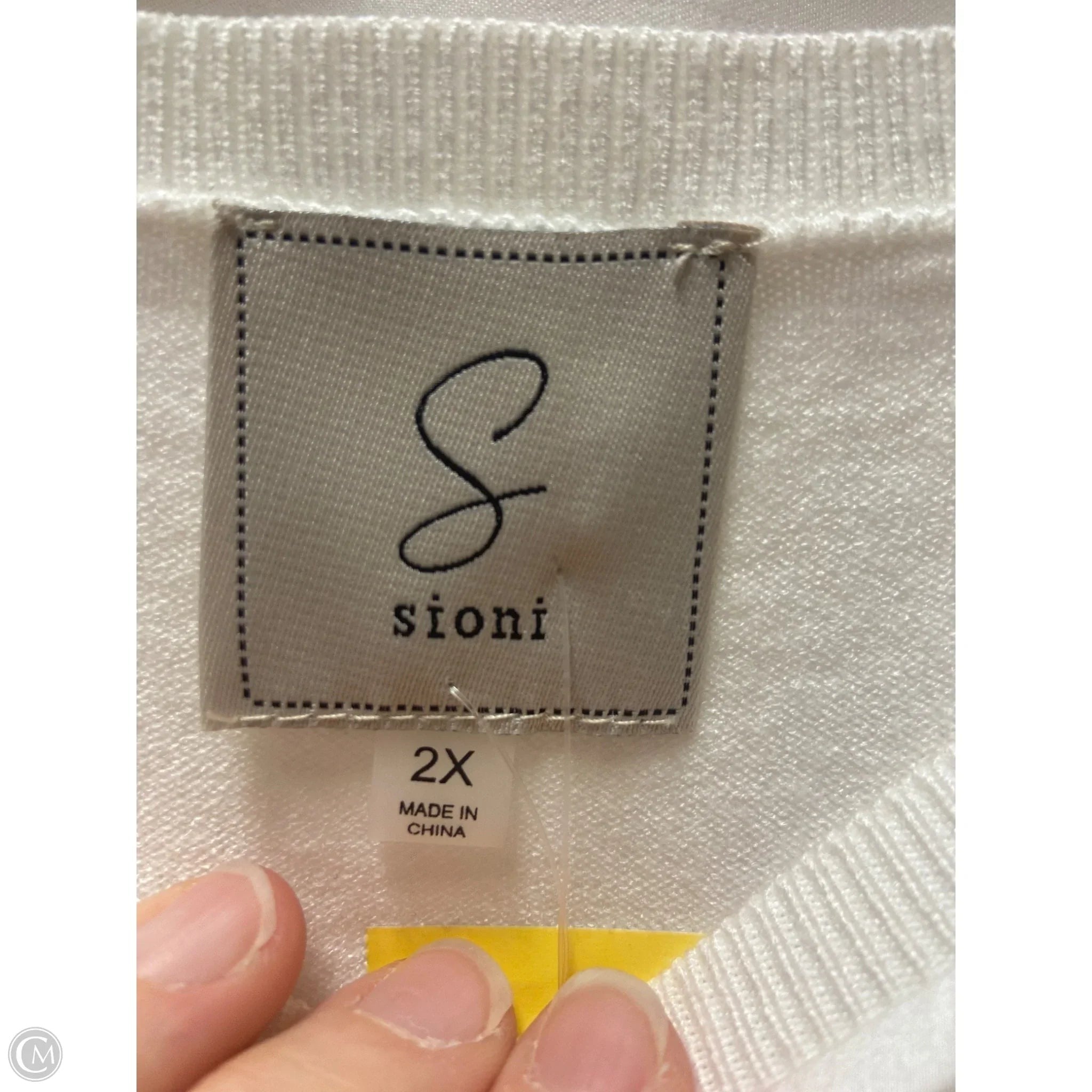 Top Short Sleeve By Sioni In Floral Print, Size: 2x