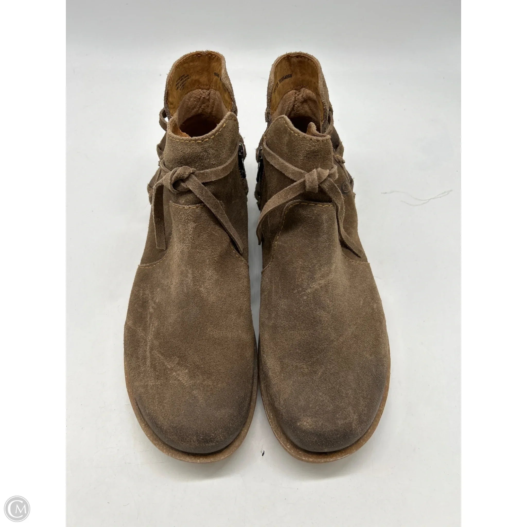 Boots Ankle Flats By Born In Brown, Size: 10