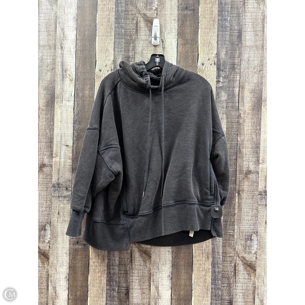 Sweatshirt Hoodie By Free People In Black, Size: S