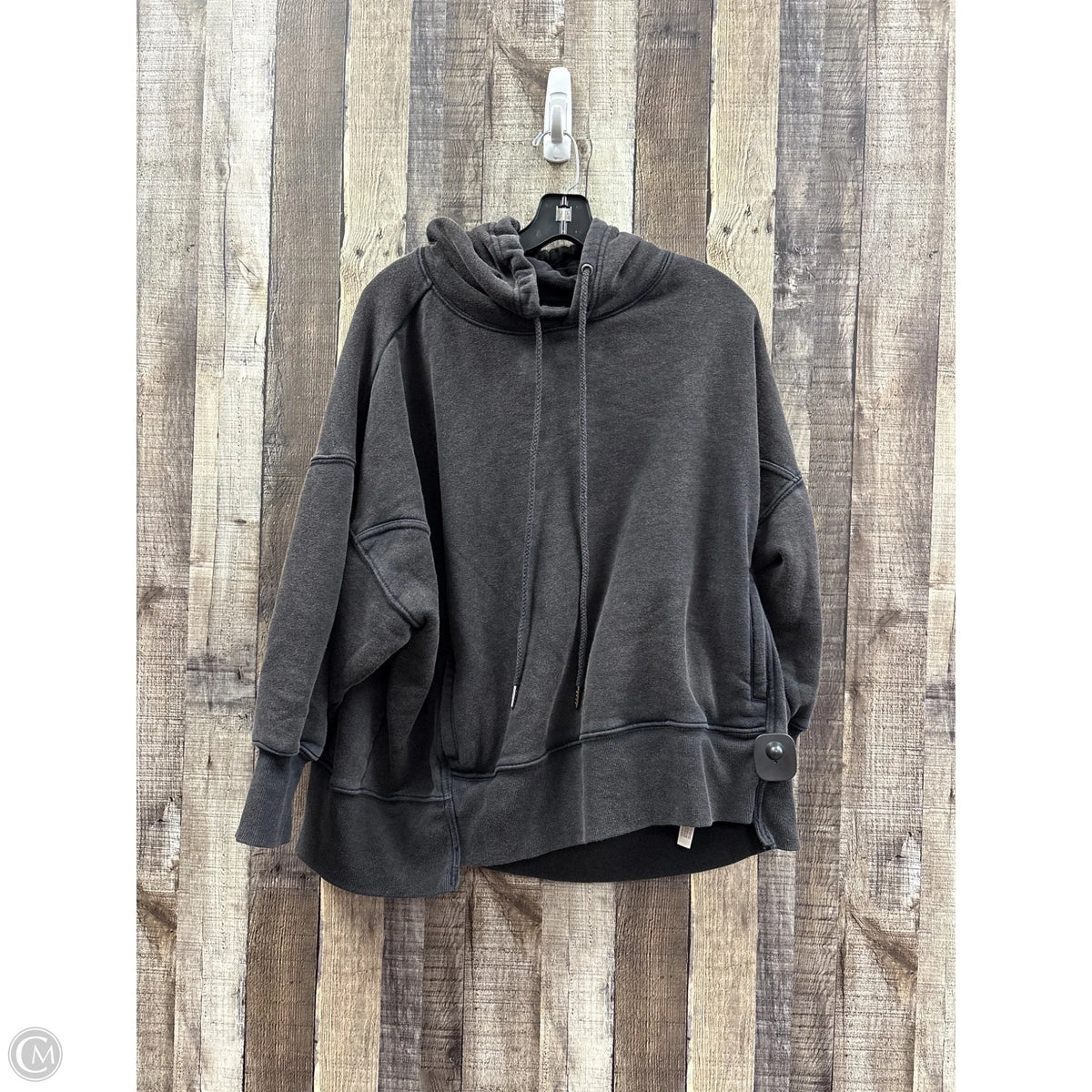 Sweatshirt Hoodie By Free People In Black, Size: S