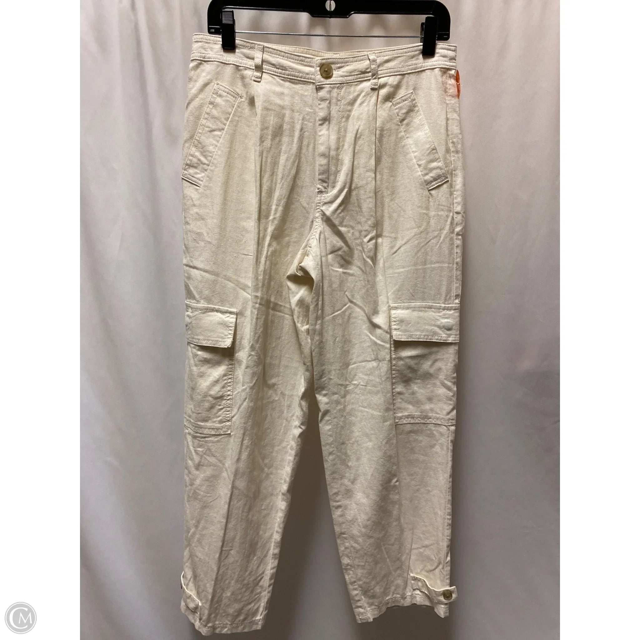 Pants Cargo & Utility By A New Day In Cream, Size: 8