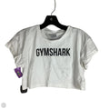 Athletic Top Short Sleeve By Gym Shark In White, Size: S