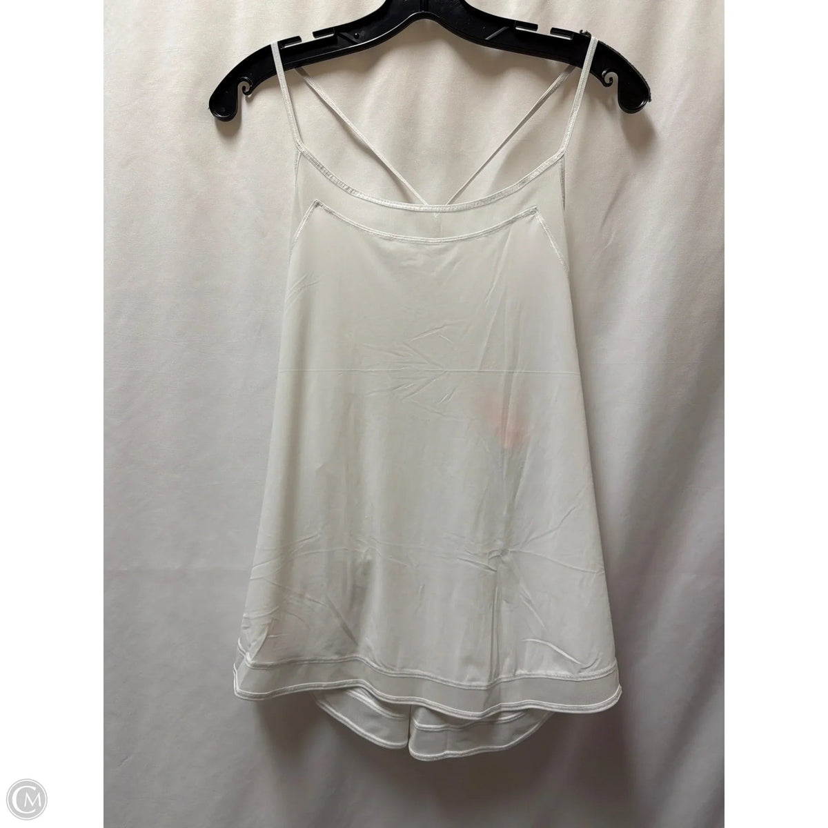 Athletic Tank Top By Lululemon In White, Size: L