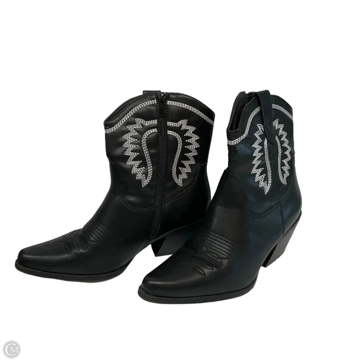 Boots Western By Forever In Black, Size: 7.5