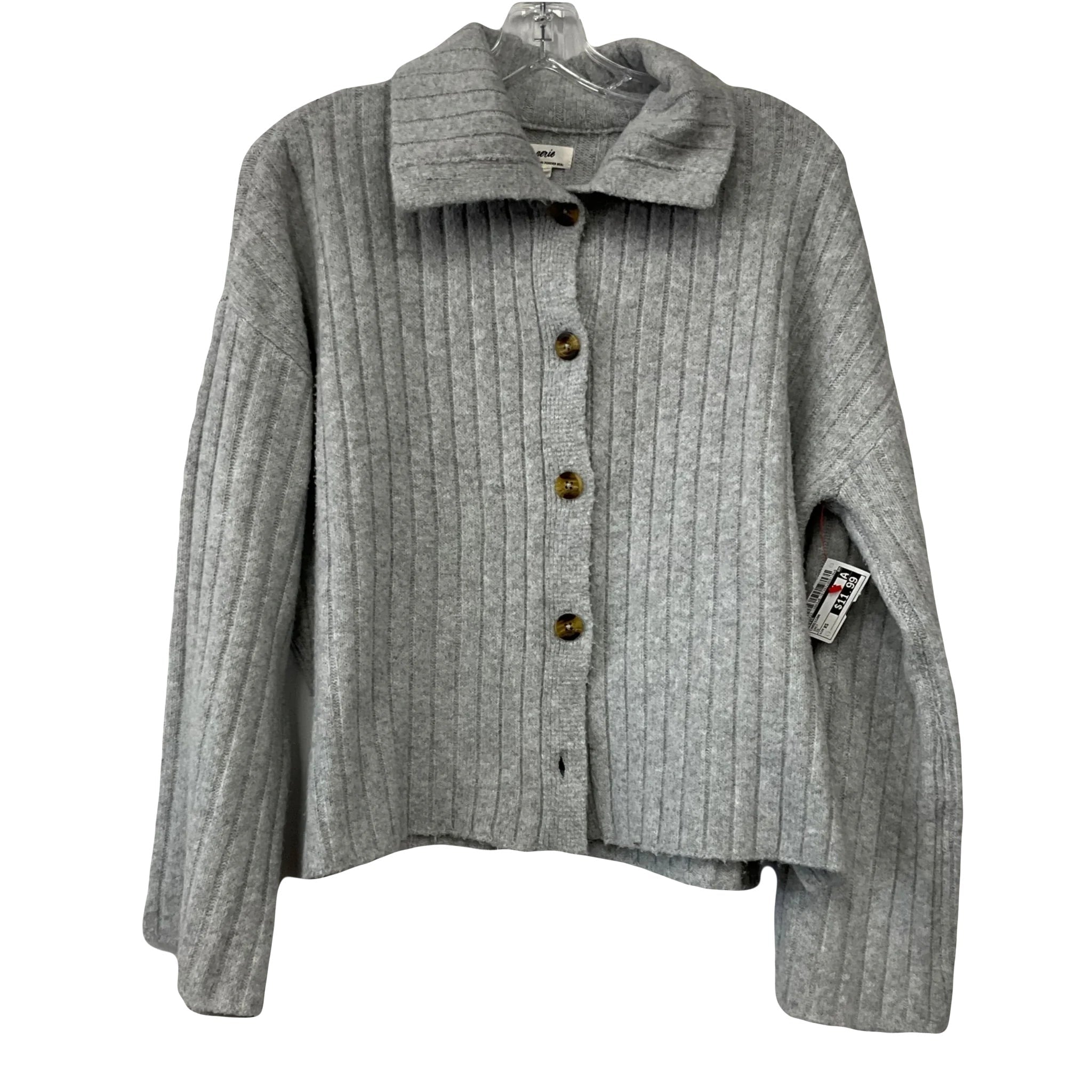 Cardigan By Aerie In Grey, Size: Xs