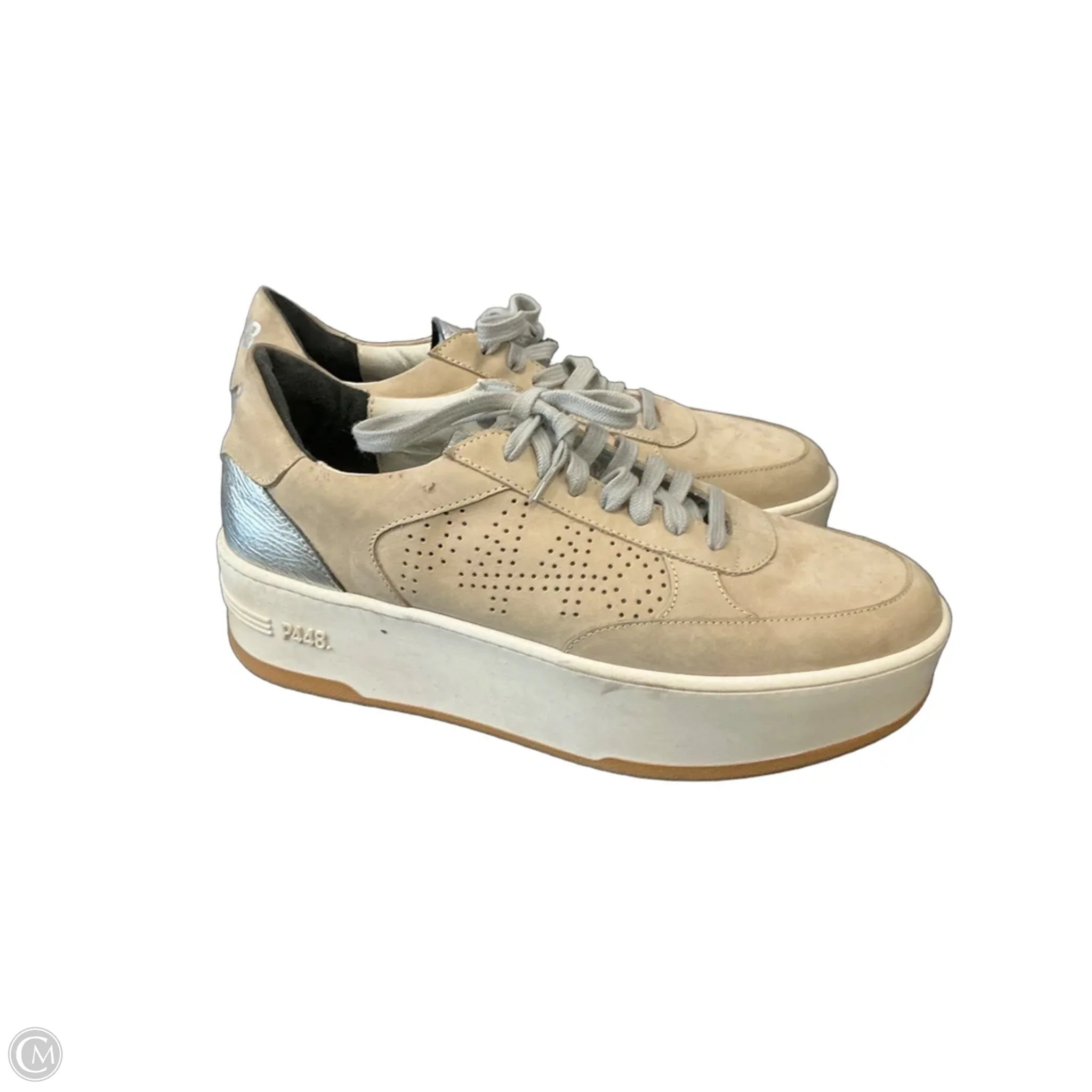 Shoes Heels Platform By P448 In Beige, Size: 10