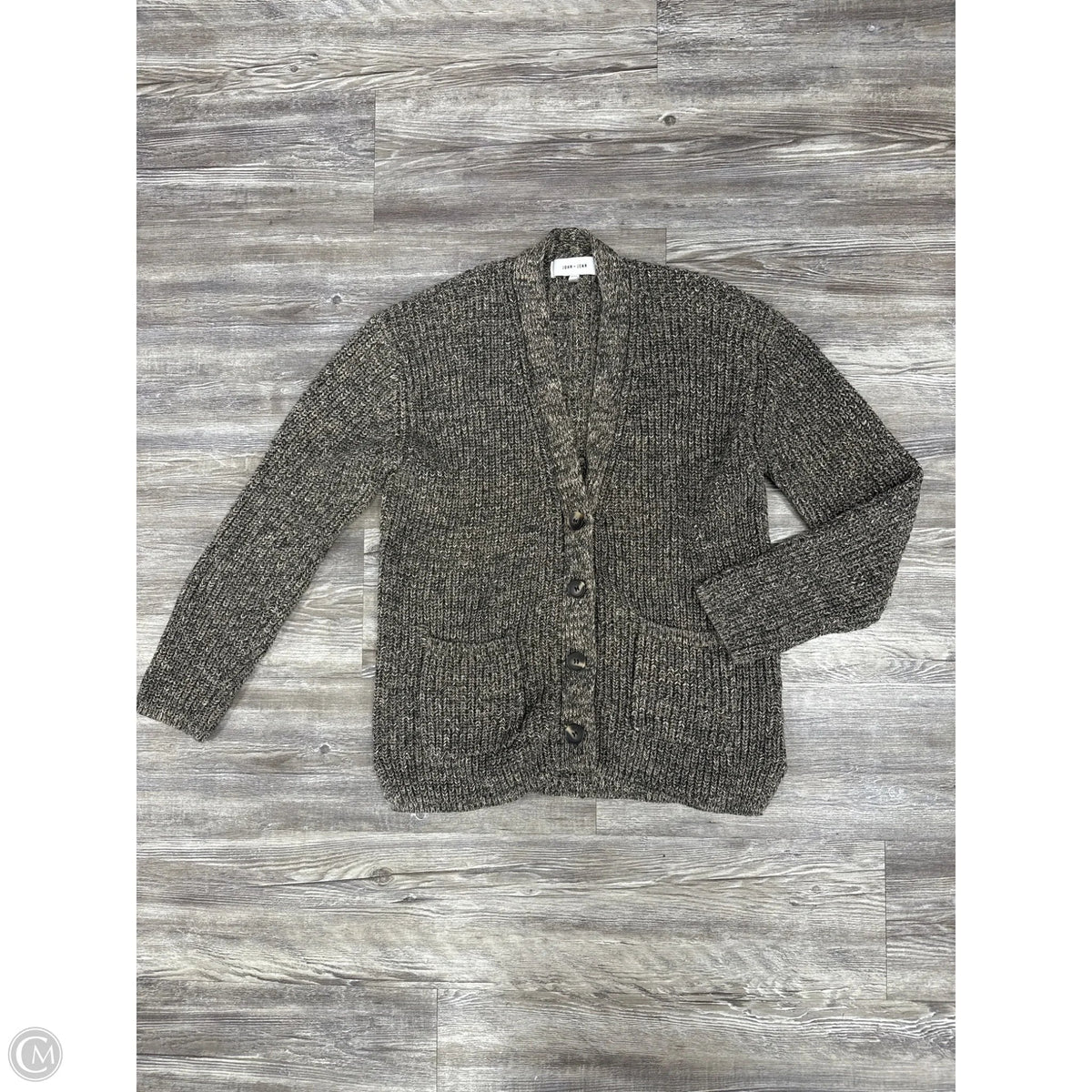 Sweater Cardigan By John + Jenn In Green, Size: Xs