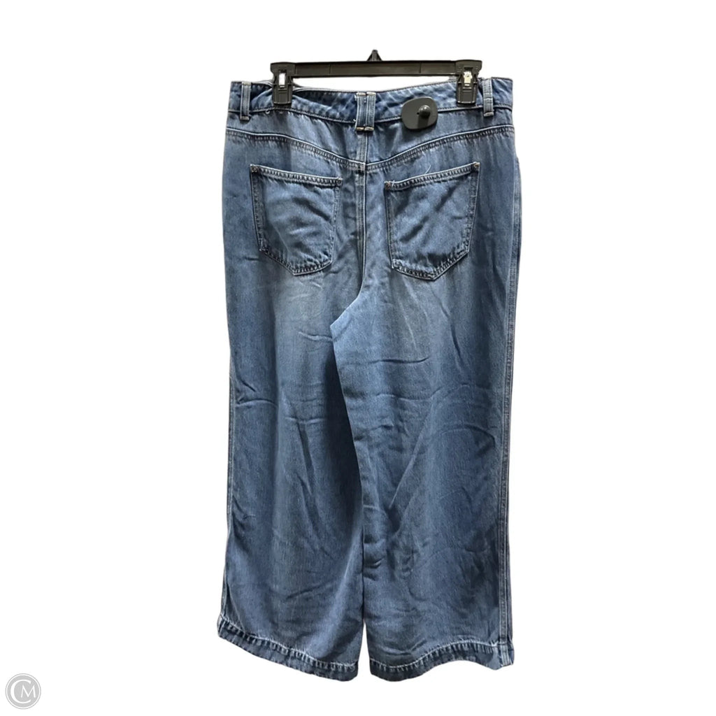 Jeans Wide Leg By Talbots In Blue Denim, Size: 8
