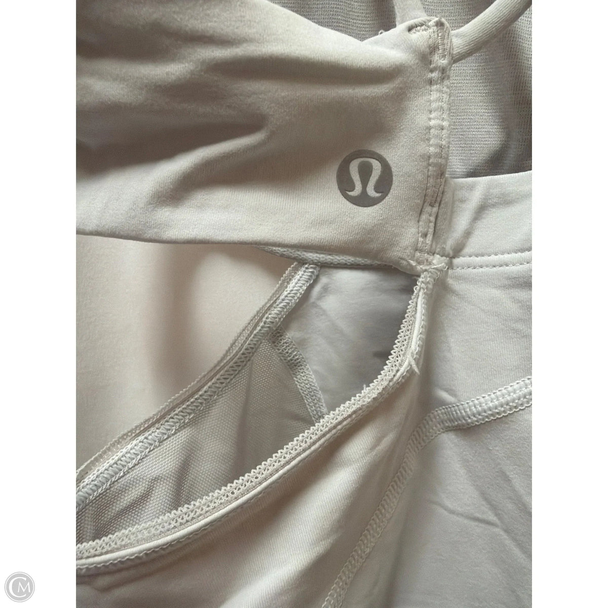 Athletic Tank Top By Lululemon In White, Size: 6