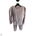 Pajamas 2pc By Cuddl Duds In Grey & Pink, Size: S