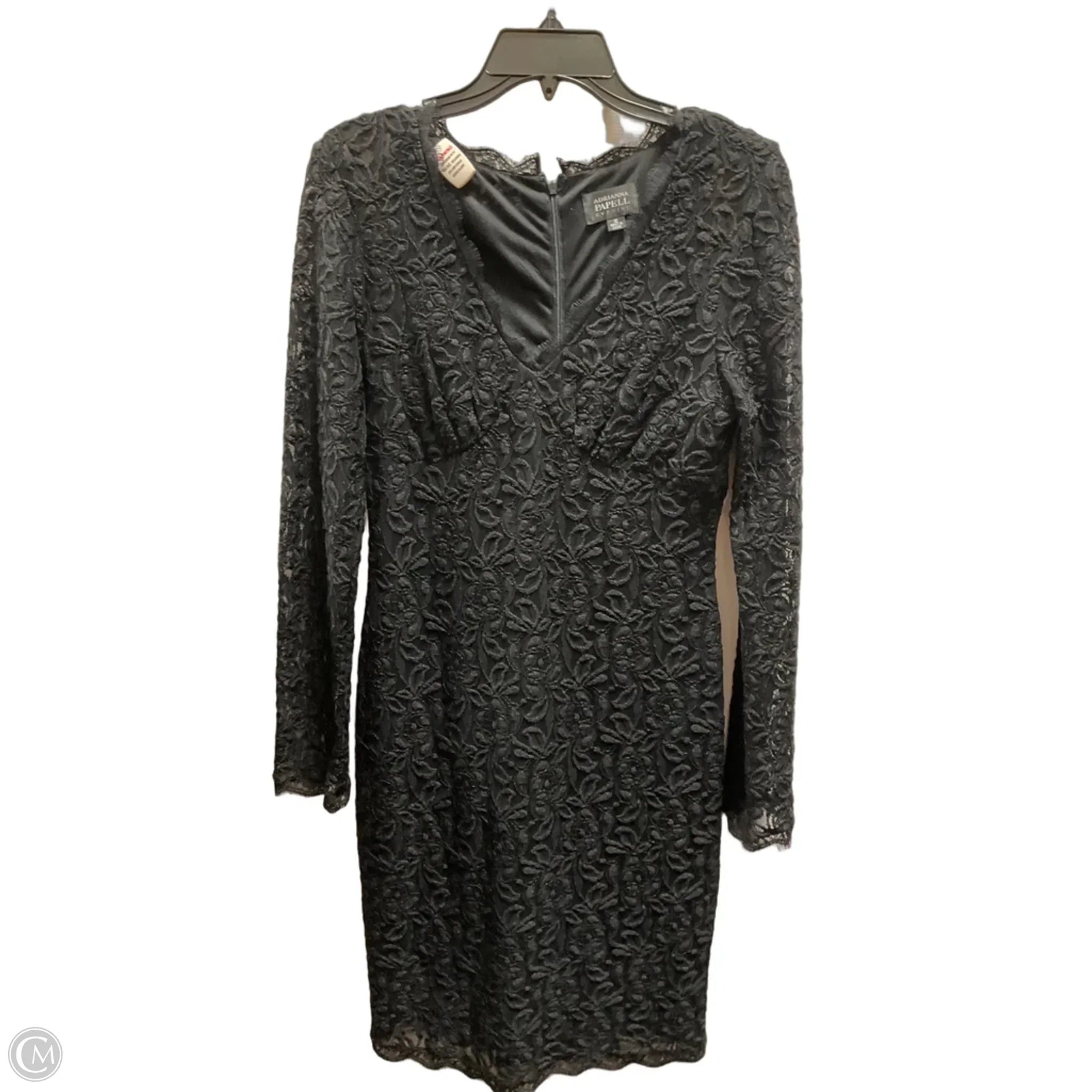 Dress Party Midi By Adrianna Papell In Black, Size: M