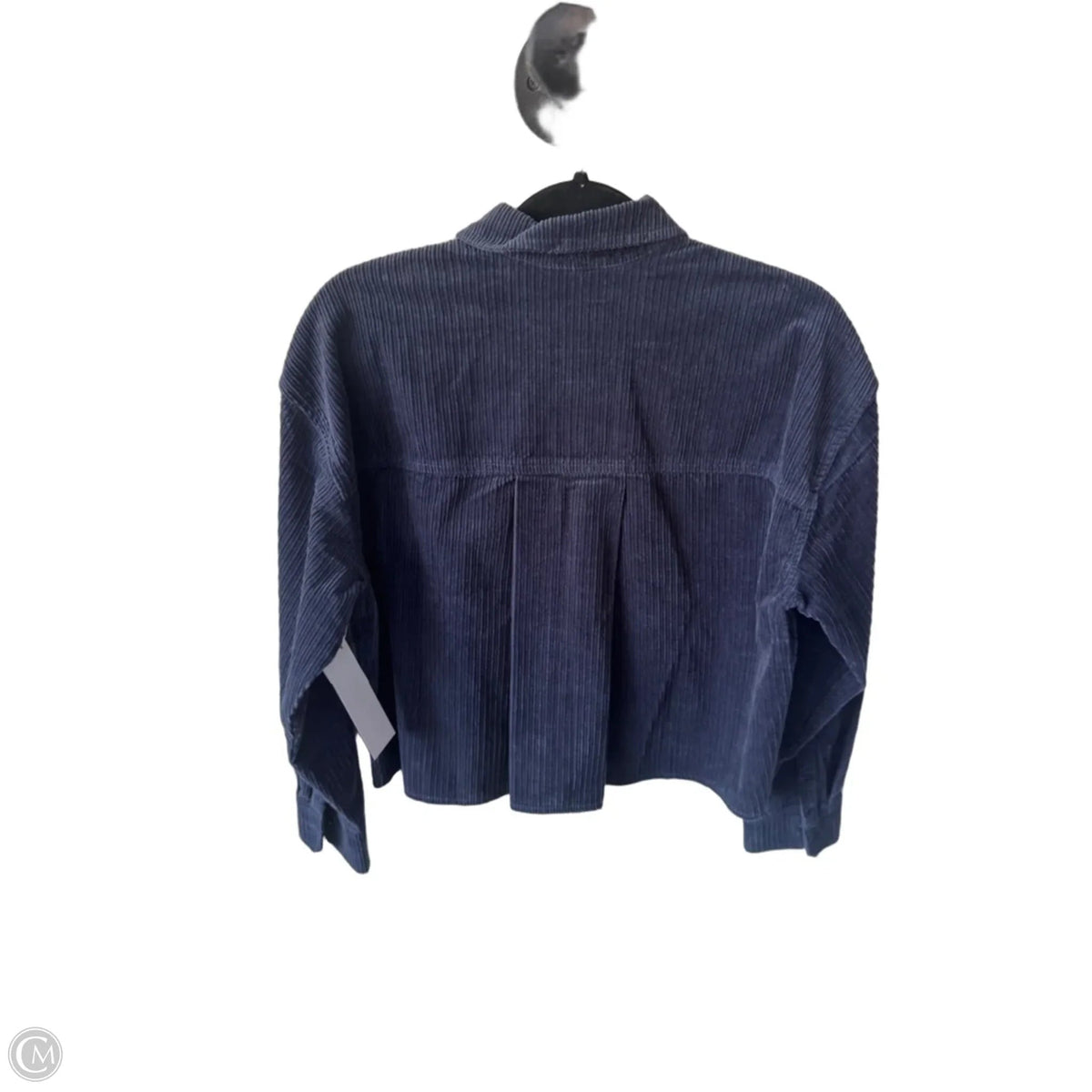 Top Long Sleeve By Madewell In Blue, Size: S