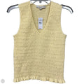 Blouse Sleeveless By Loft In Yellow, Size: S