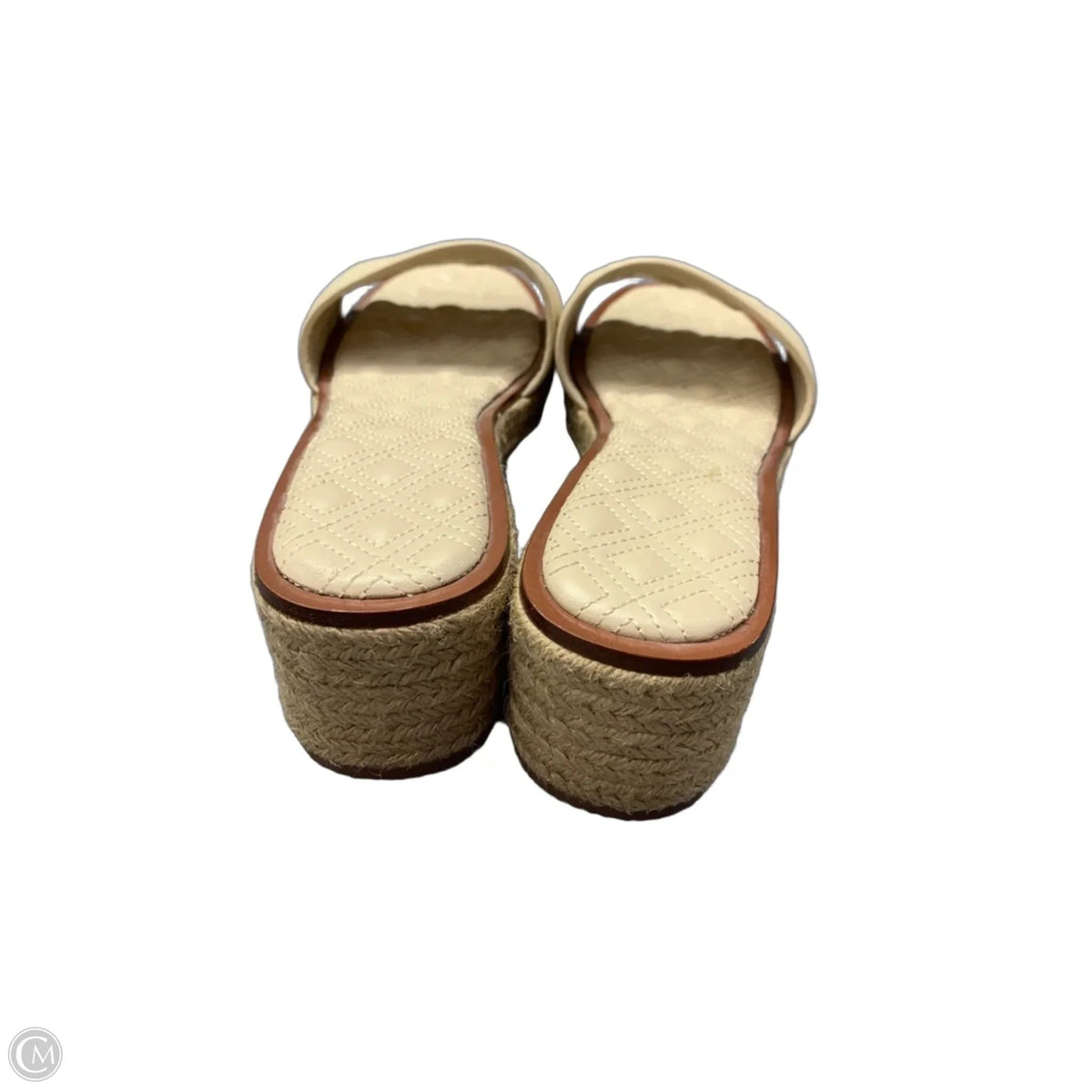 Sandals Designer By Tory Burch In Cream, Size: 9