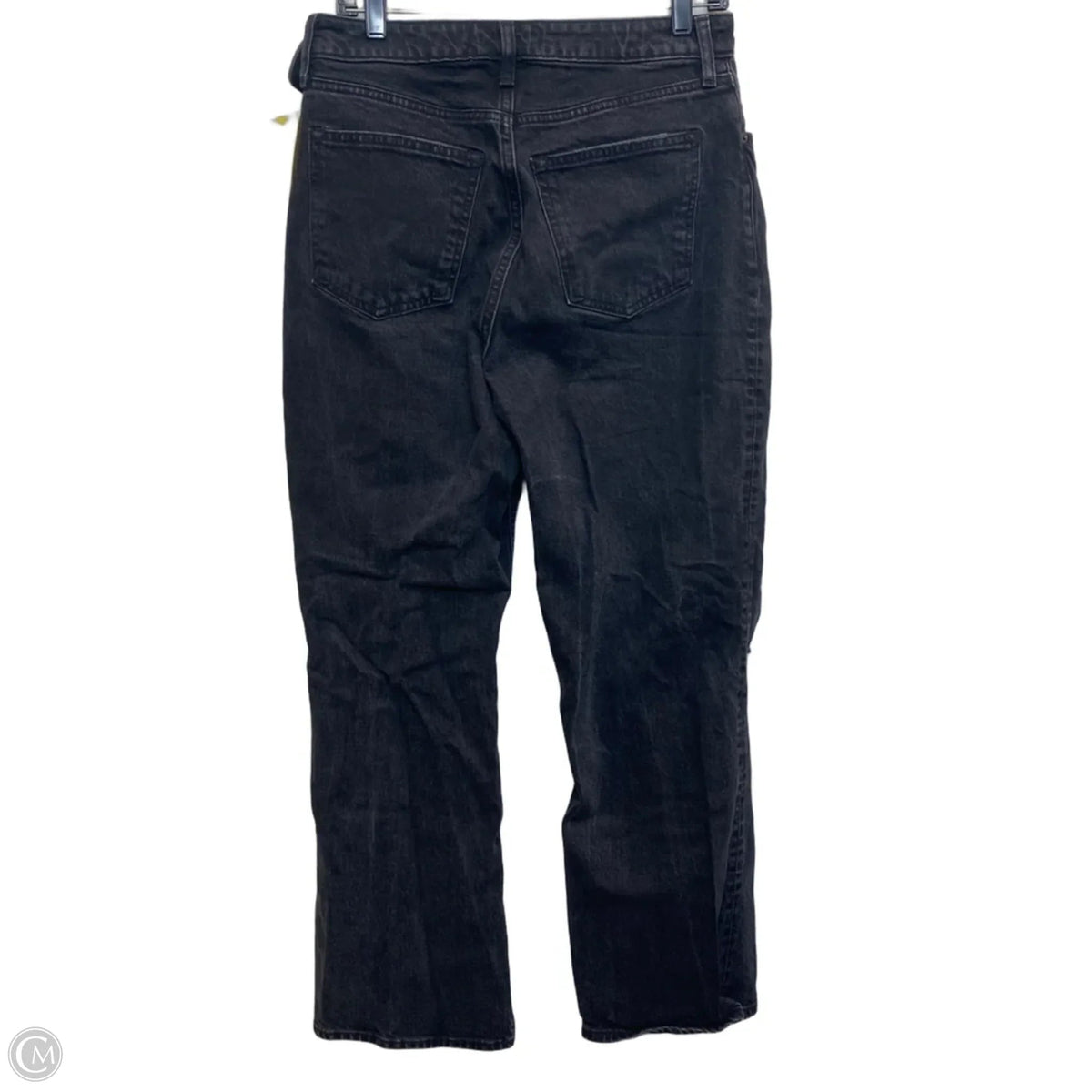 Jeans Straight By Abercrombie And Fitch In Black Denim, Size: 8
