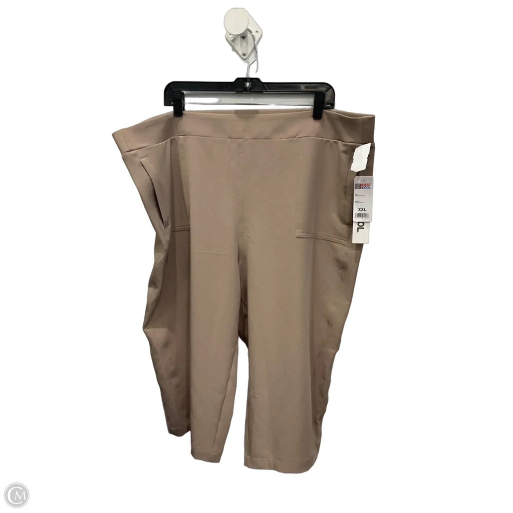 Athletic Capris By 32 Degrees In Tan, Size: Xxl