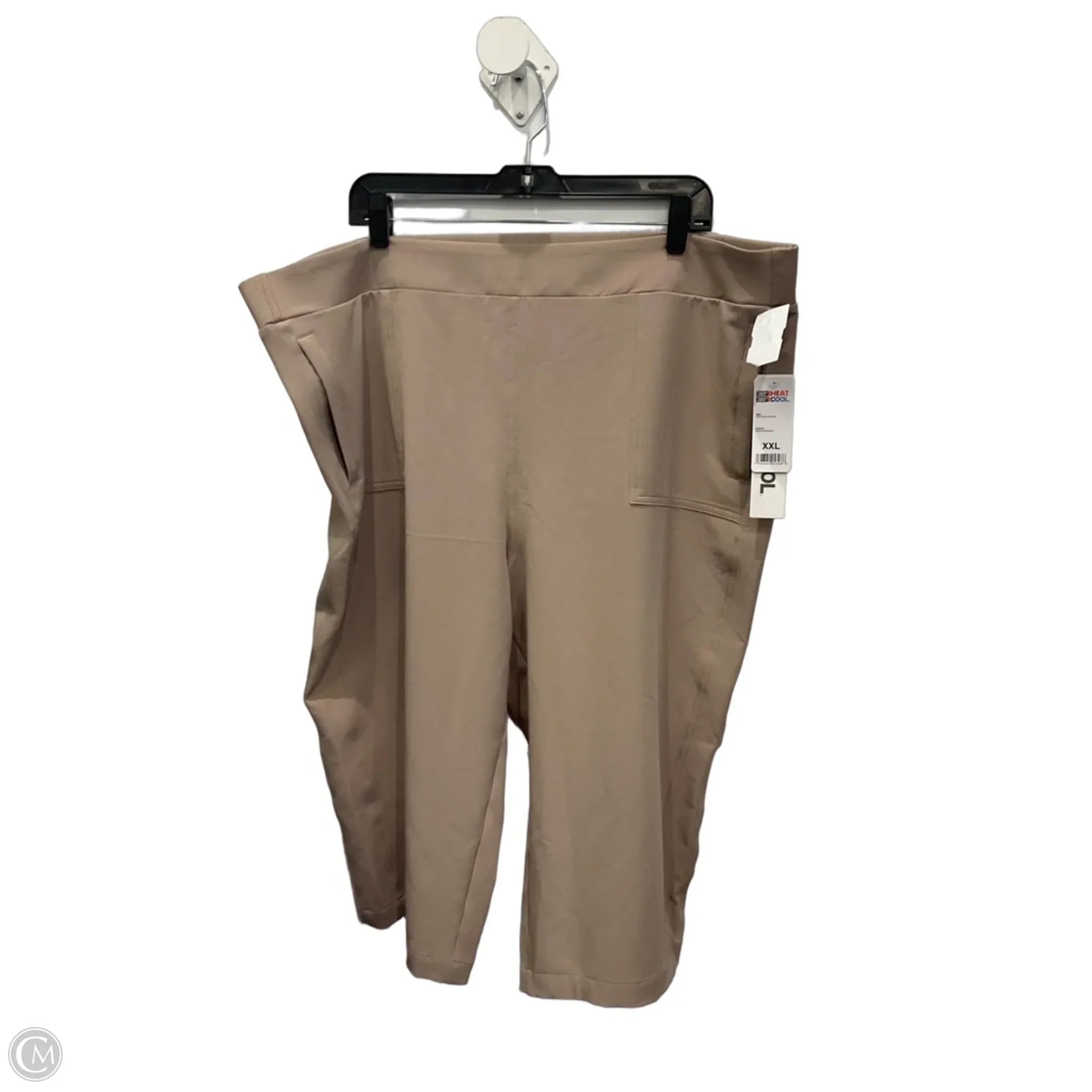 Athletic Capris By 32 Degrees In Tan, Size: Xxl