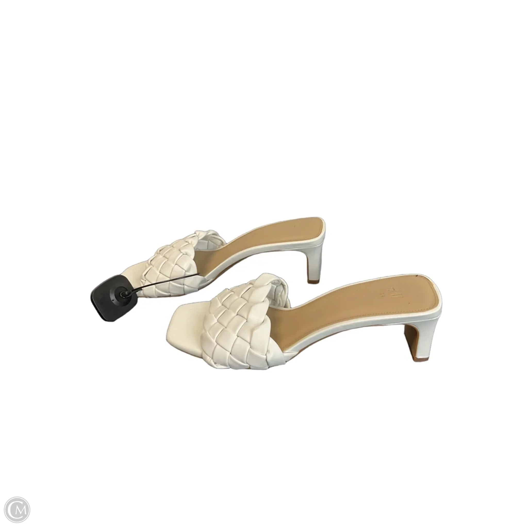 Shoes Heels Block By H&m In White, Size: 7.5