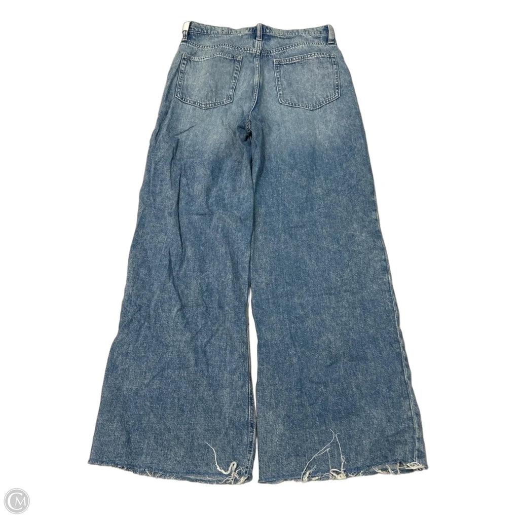 Jeans Wide Leg By Gap In Blue Denim, Size: 6