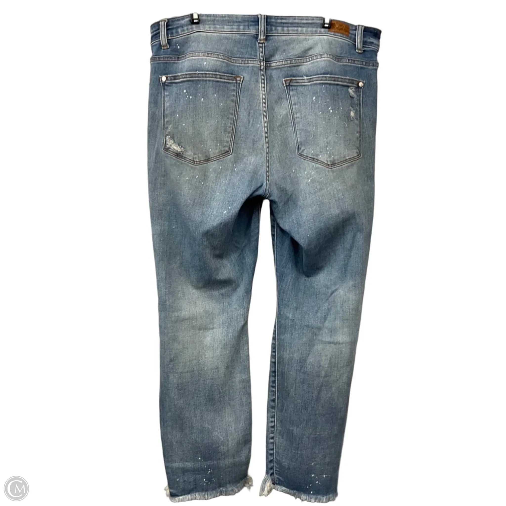 Jeans Boyfriend By Judy Blue In Blue Denim, Size: 14