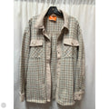 Jacket Shirt By Hem & Thread In Beige, Size: L