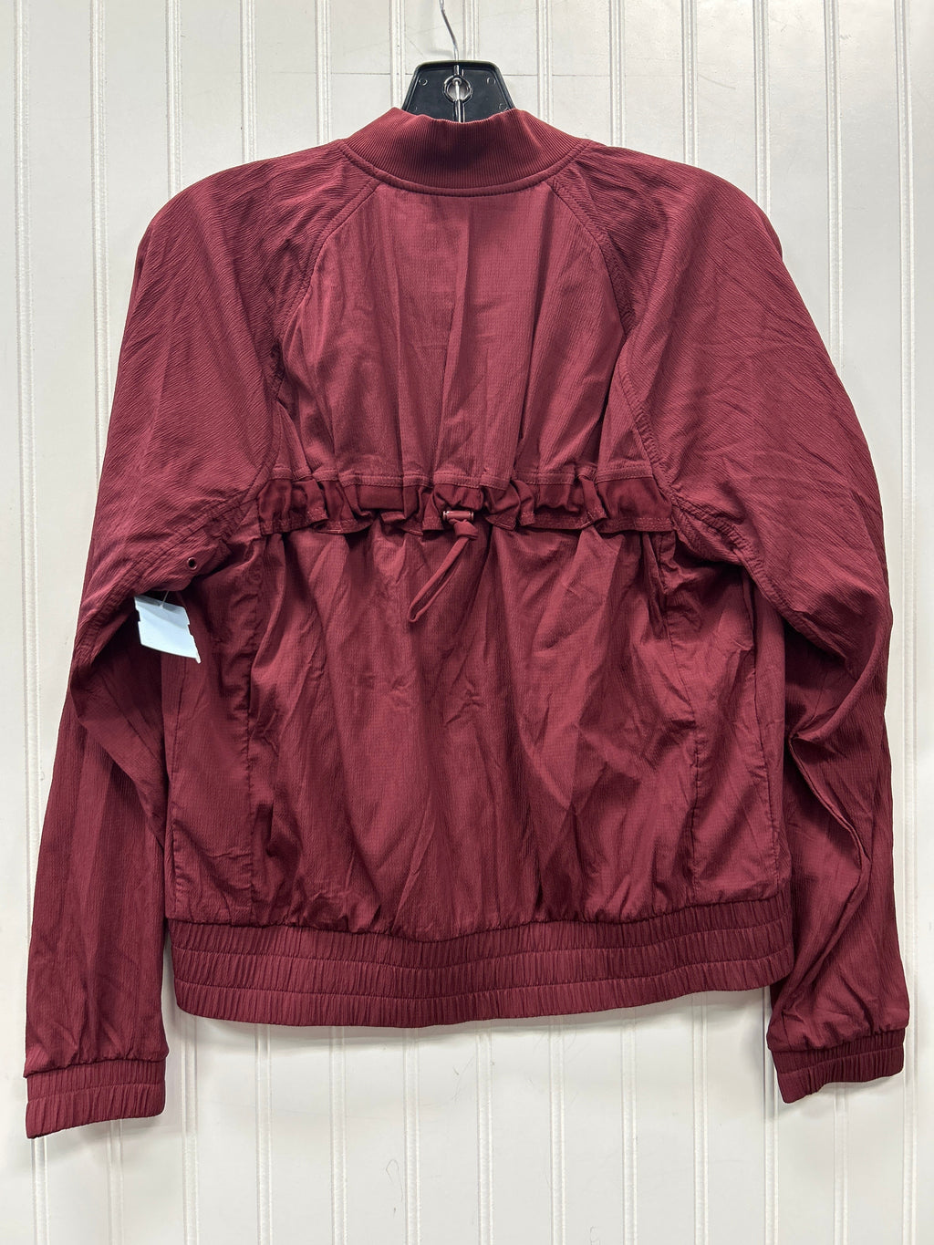 Athletic Jacket By Athleta In Maroon, Size:Xs NWT