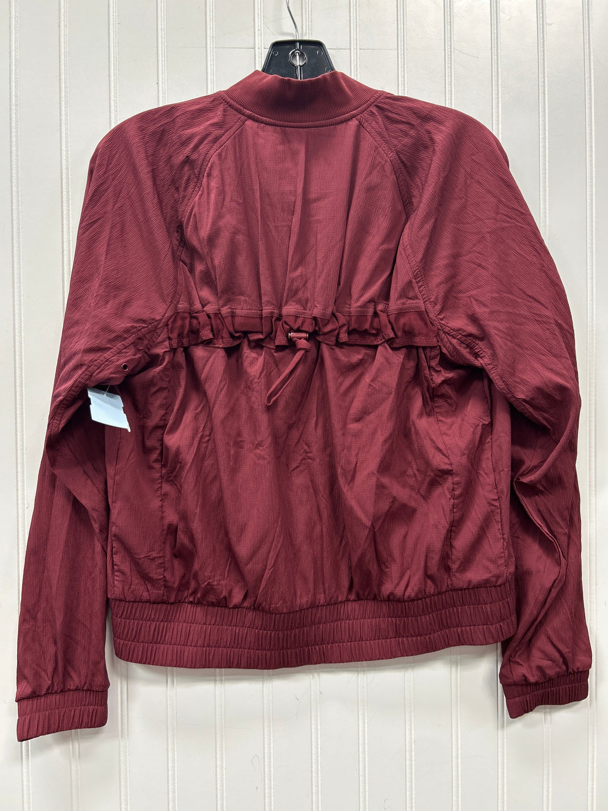 Athletic Jacket By Athleta In Maroon, Size:Xs NWT