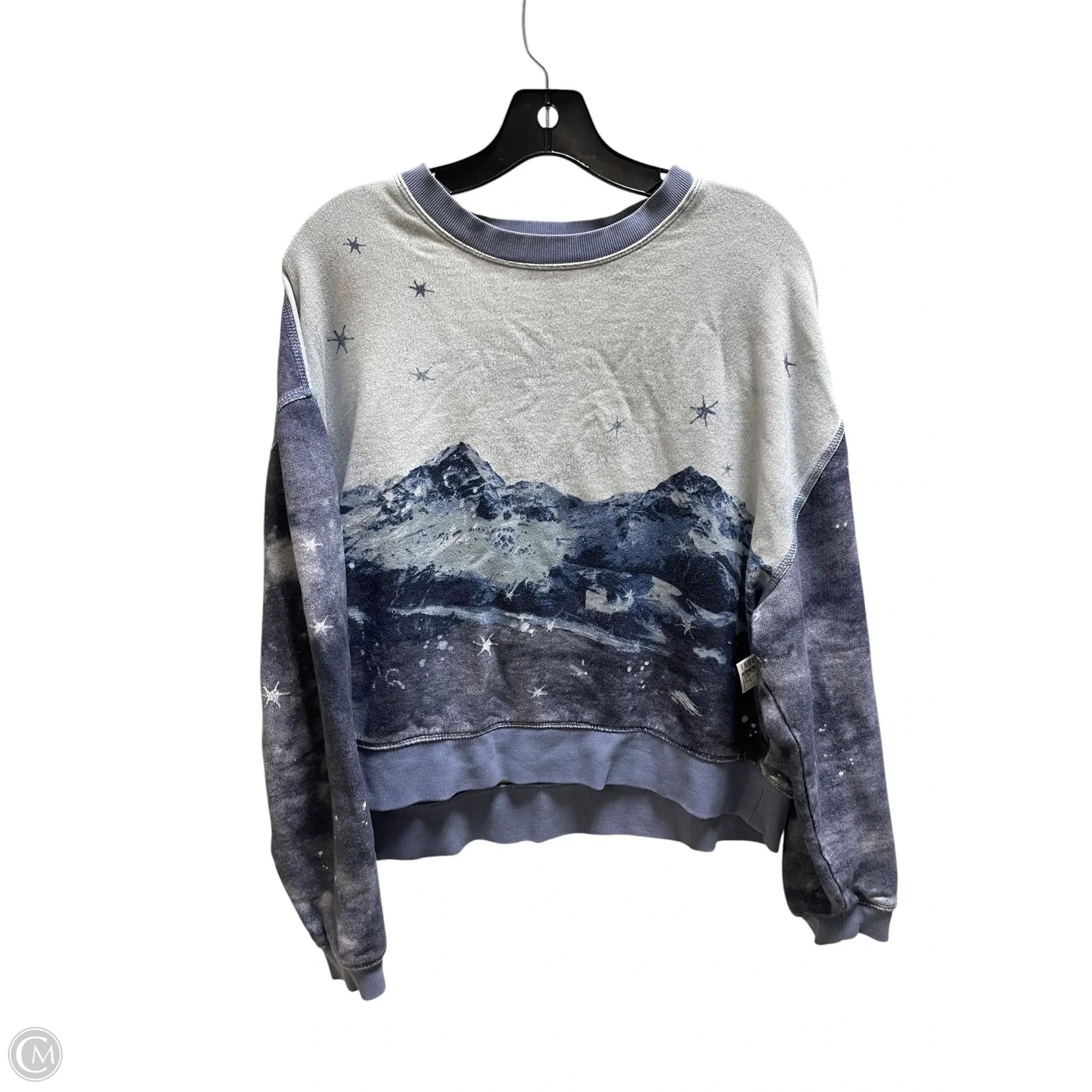 Sweatshirt Crewneck By Pilcro In Blue, Size: S